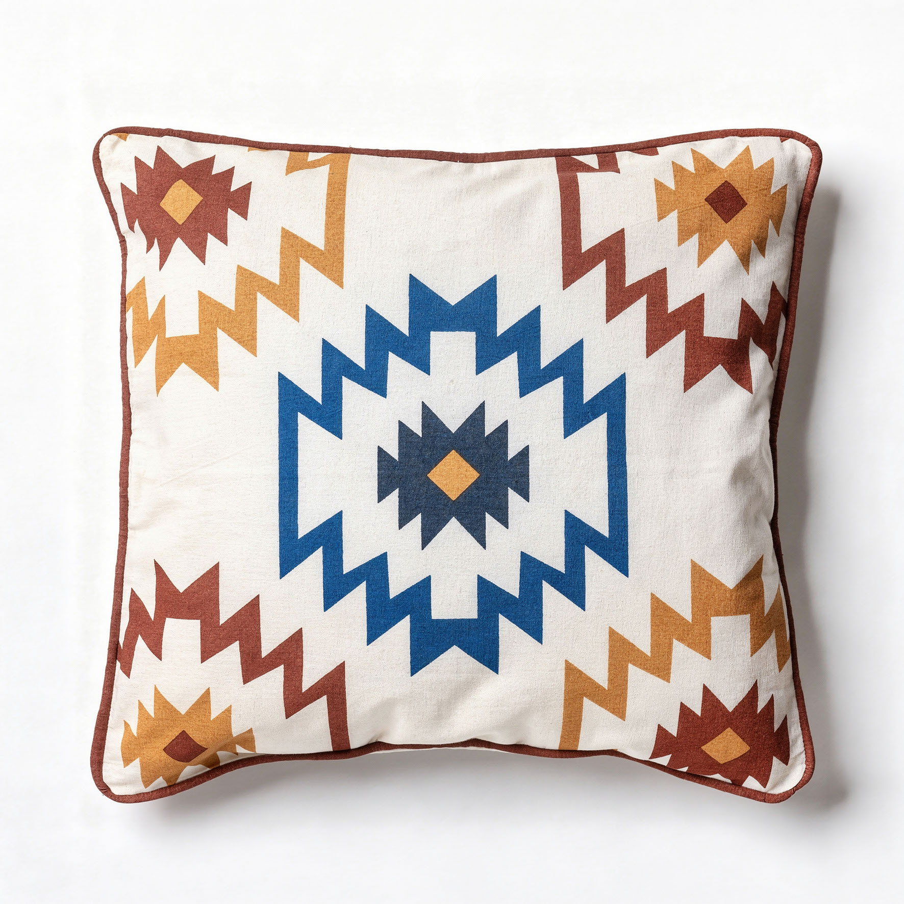  COTTON CUSHION 40Χ40 SOLID BEIGE WITH WOODEN BUTTONS